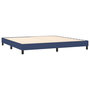 Voir la diapositive 5 : VIDAXL Sommier a lattes de lit et matelas et LED Bleu 200x200 cm Tissu