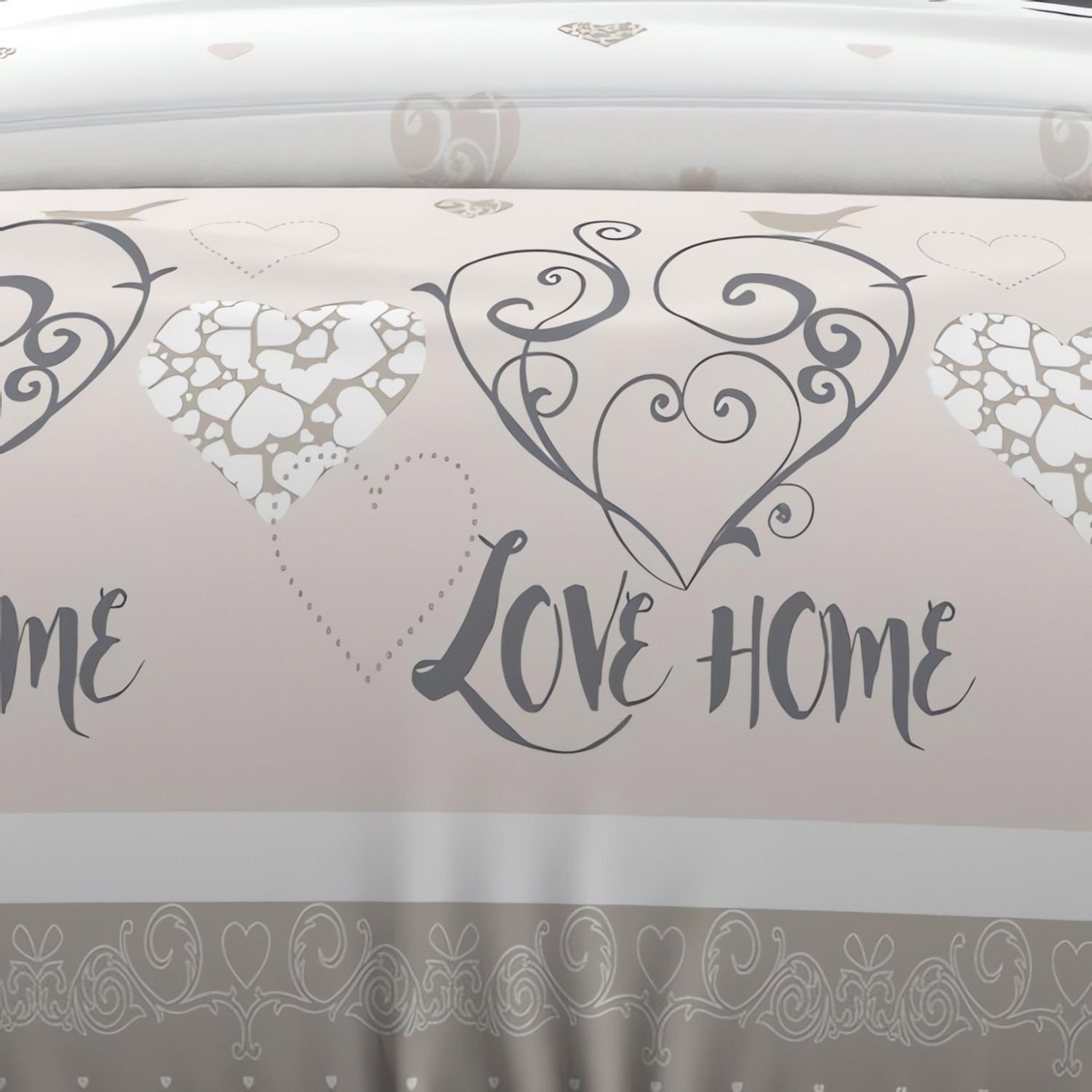 Voir la diapositive 2 : SOLEIL D'OCRE Parure housse de couette coton 57 fils VALENTINE, par Soleil d'Ocre