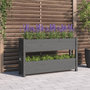 Voir la diapositive 1 : VIDAXL Jardiniere Gris 112x25x66 cm Bois massif de pin