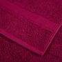 Voir la diapositive 6 : VIDAXL Serviettes de visage de qualité sup. SOLUND 4 pcs bordeaux
