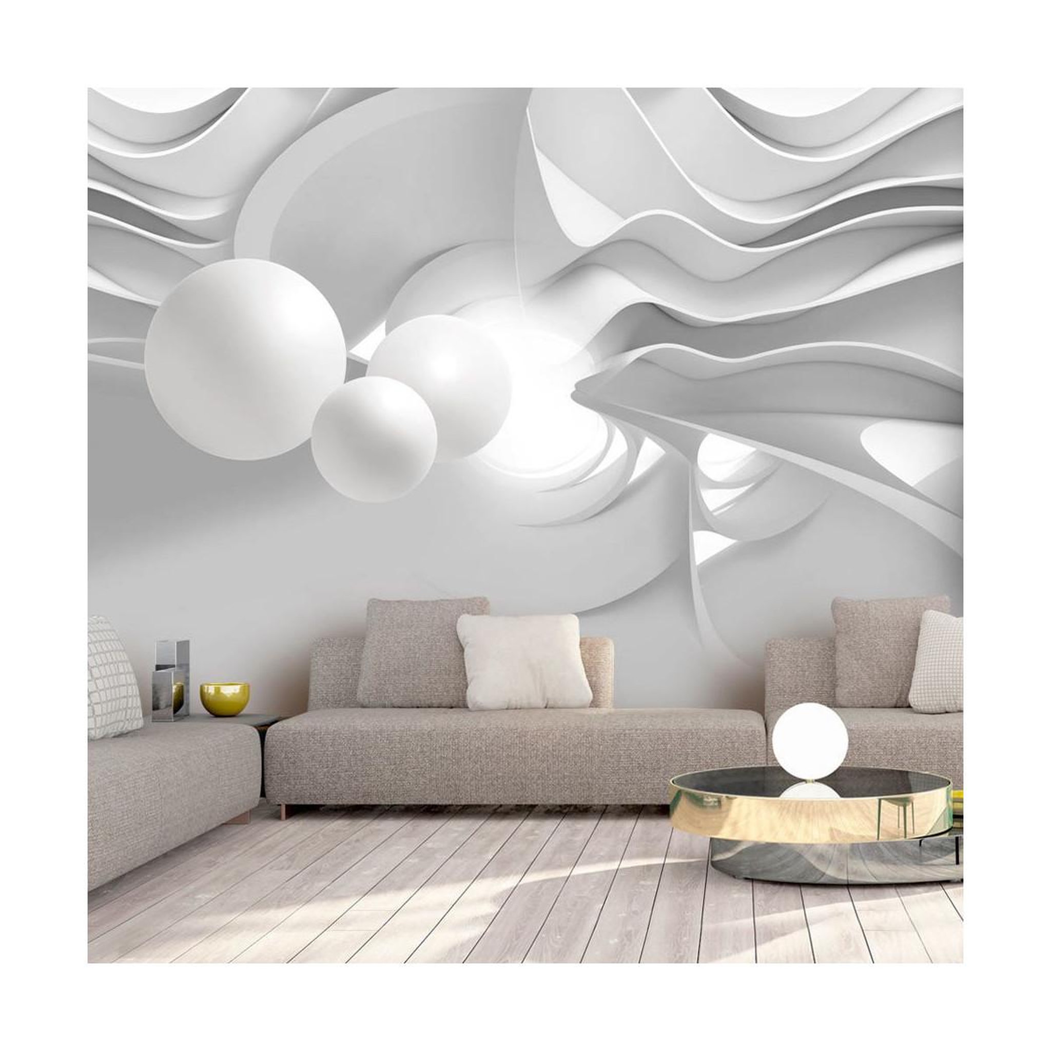 Voir la diapositive 1 : Paris Prix Papier peint  white corridors