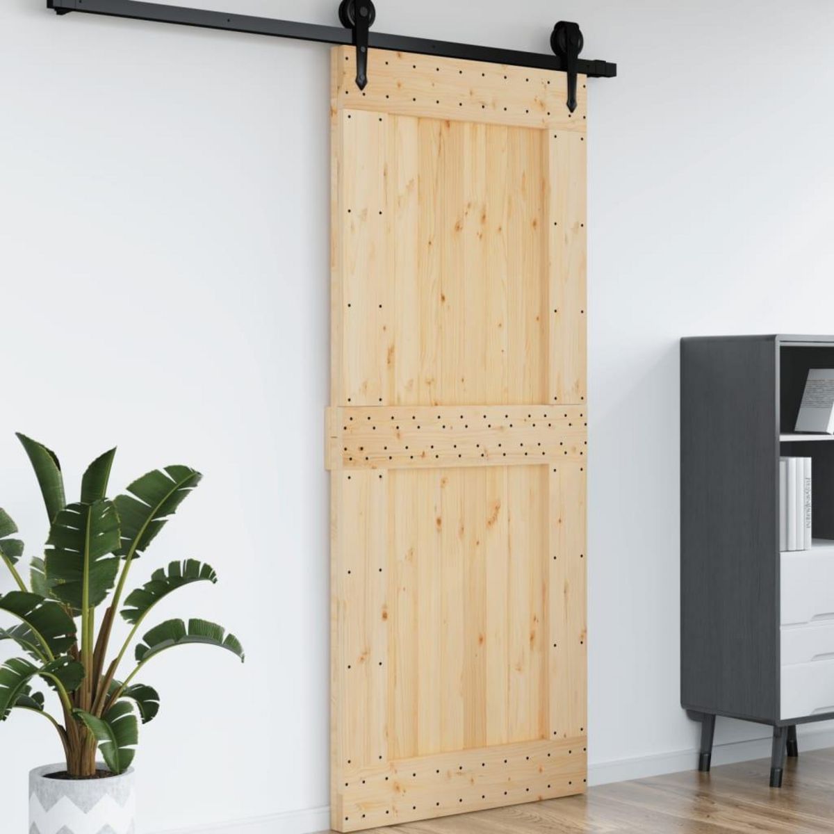 VIDAXL Porte NARVIK 95x210 cm bois massif de pin