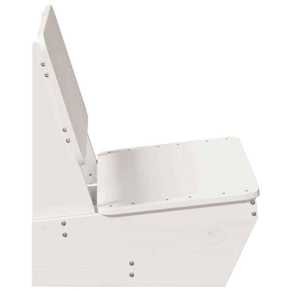 VIDAXL Chaise de jardin blanc 60x64x70,5 cm bois de pin massif