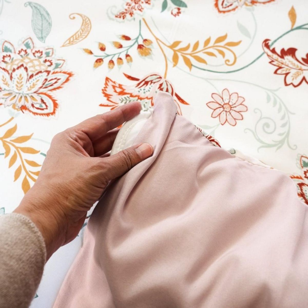 COTE DECO Housse de couette 240x220 ISPANA + 2 taies microfibre