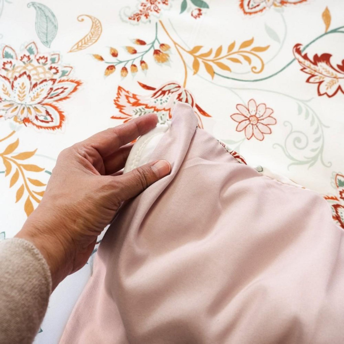 COTE DECO Housse de couette 240x220 ISPANA + 2 taies microfibre