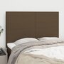Voir la diapositive 1 : VIDAXL Tetes de lit 4 pcs Marron fonce 72x5x78/88 cm Tissu
