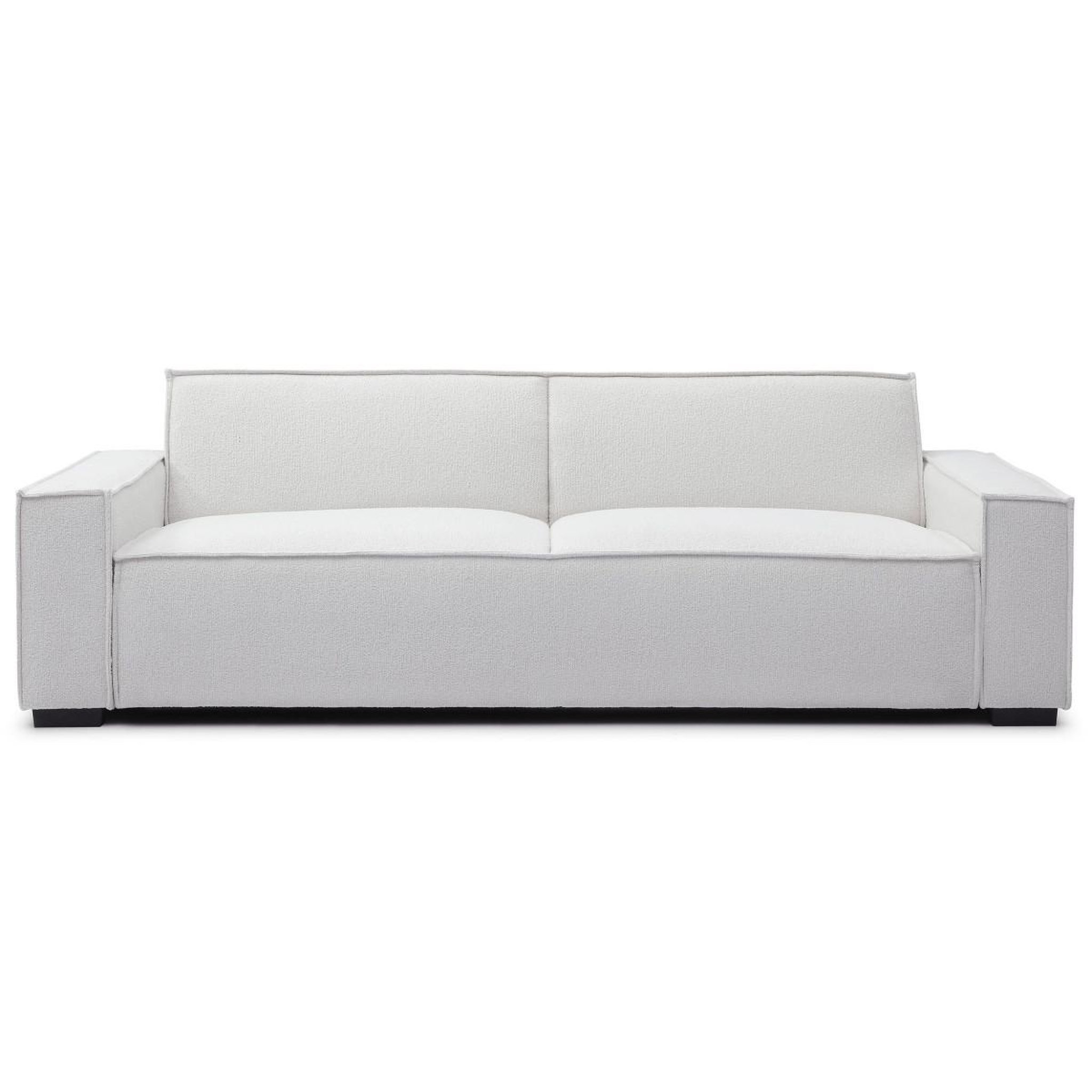 Voir la diapositive 2 : Paris Prix Canapé convertible 3 places bouclette  roby  230cm crème
