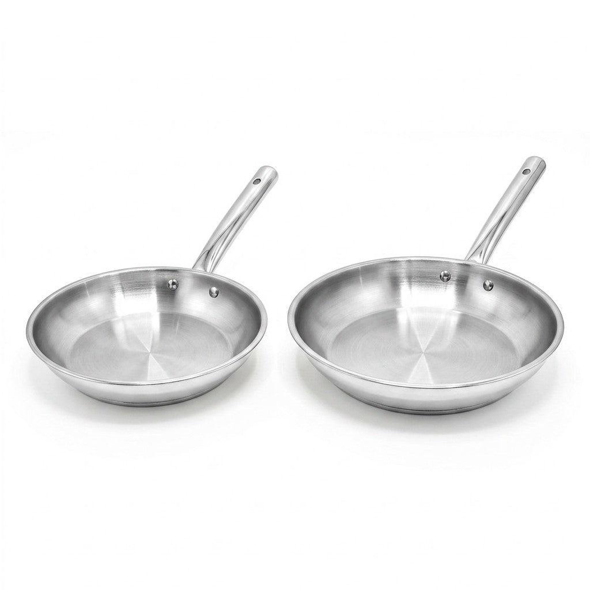 Fackelmann Lot de 2 poêles à frire en inox 20 cm et 28 cm fackelmann rhona