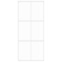 Voir la diapositive 4 : VIDAXL Porte coulissante blanc 90x205 cm verre trempe aluminium