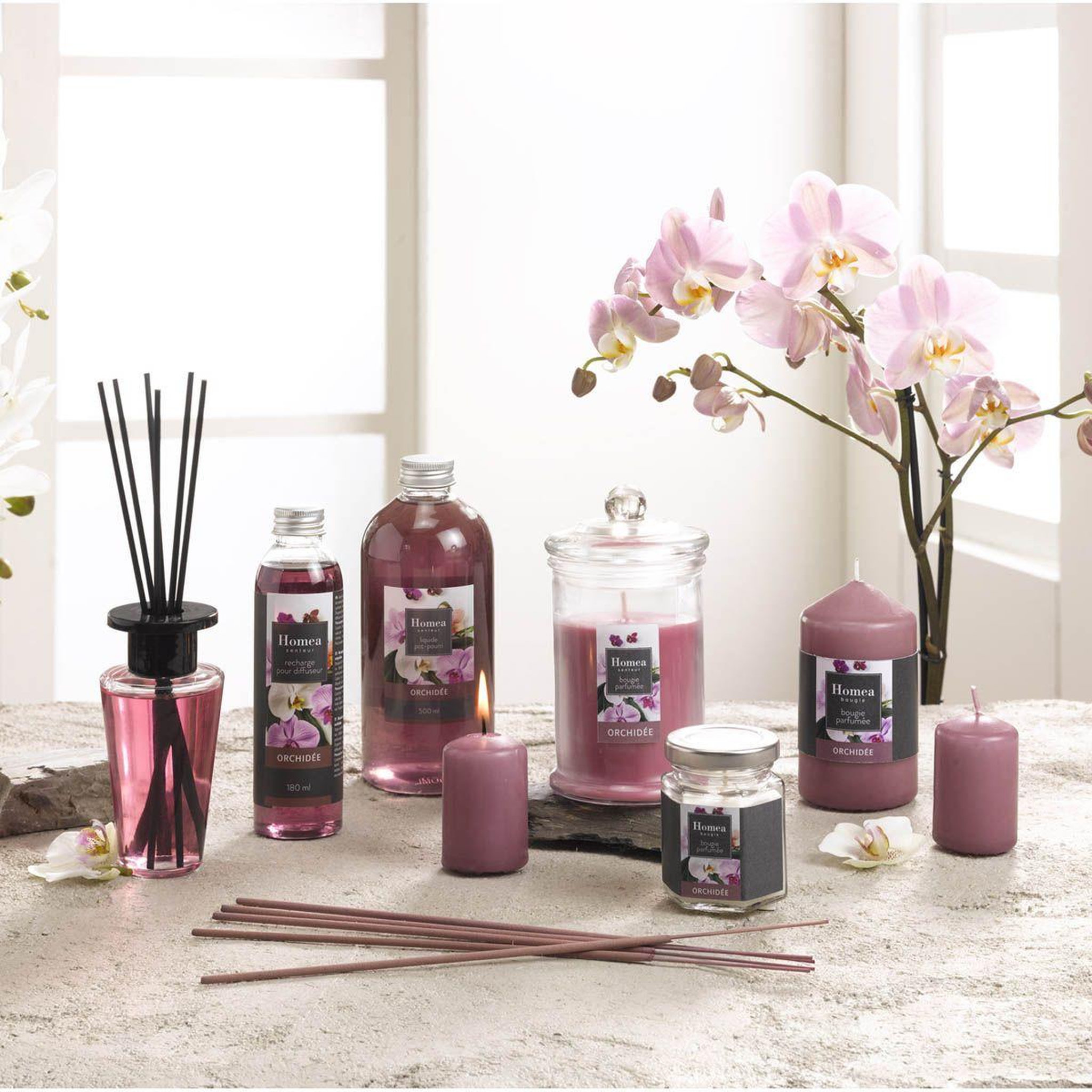 Voir la diapositive 2 : HOMEA Diffuseur de parfum  essentiel ii  100ml orchidée