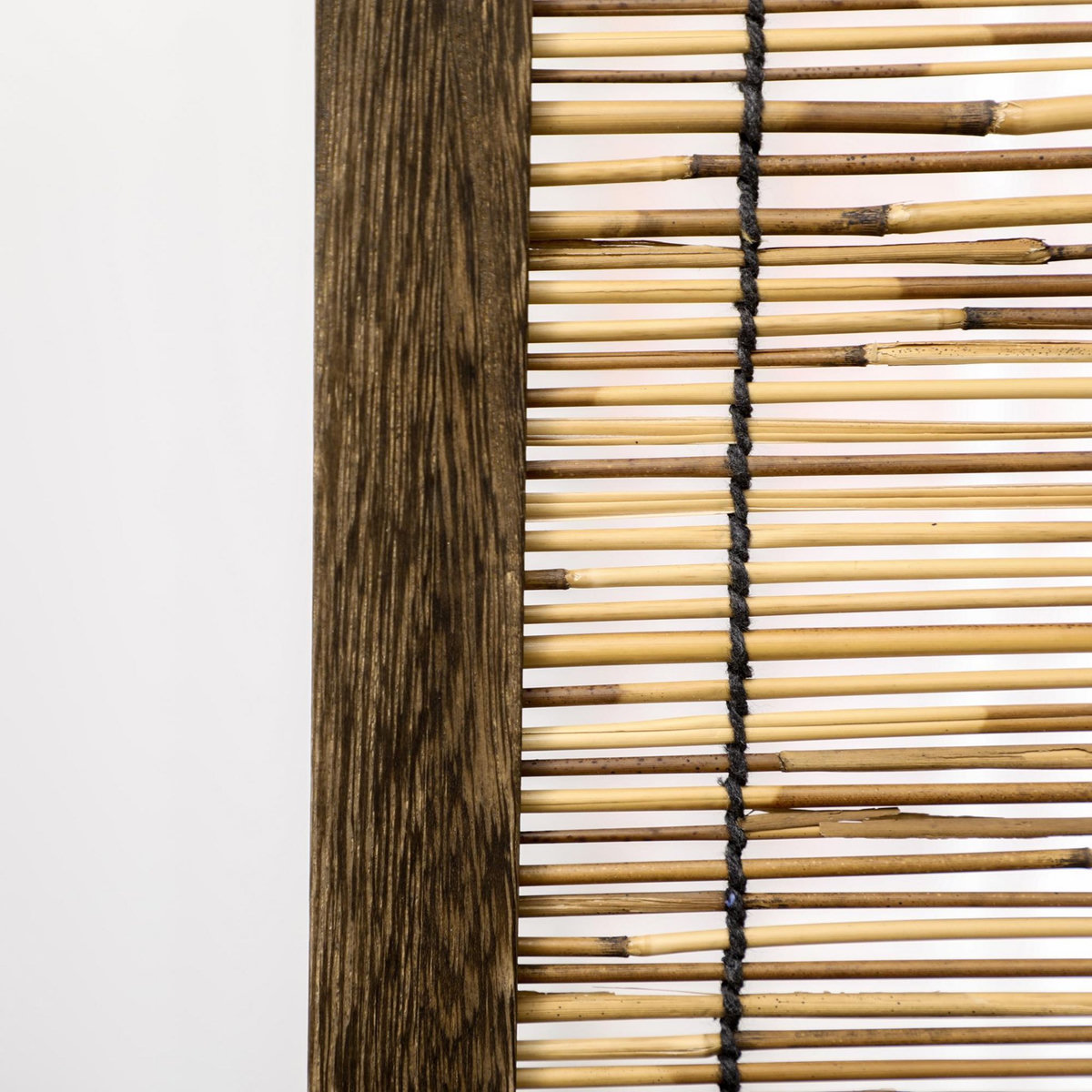 HOMCOM Paravent intérieur 4 panneaux pliables séparateur de pièce bois de paulownia roseau