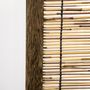 Voir la diapositive 4 : HOMCOM Paravent intérieur 4 panneaux pliables séparateur de pièce bois de paulownia roseau