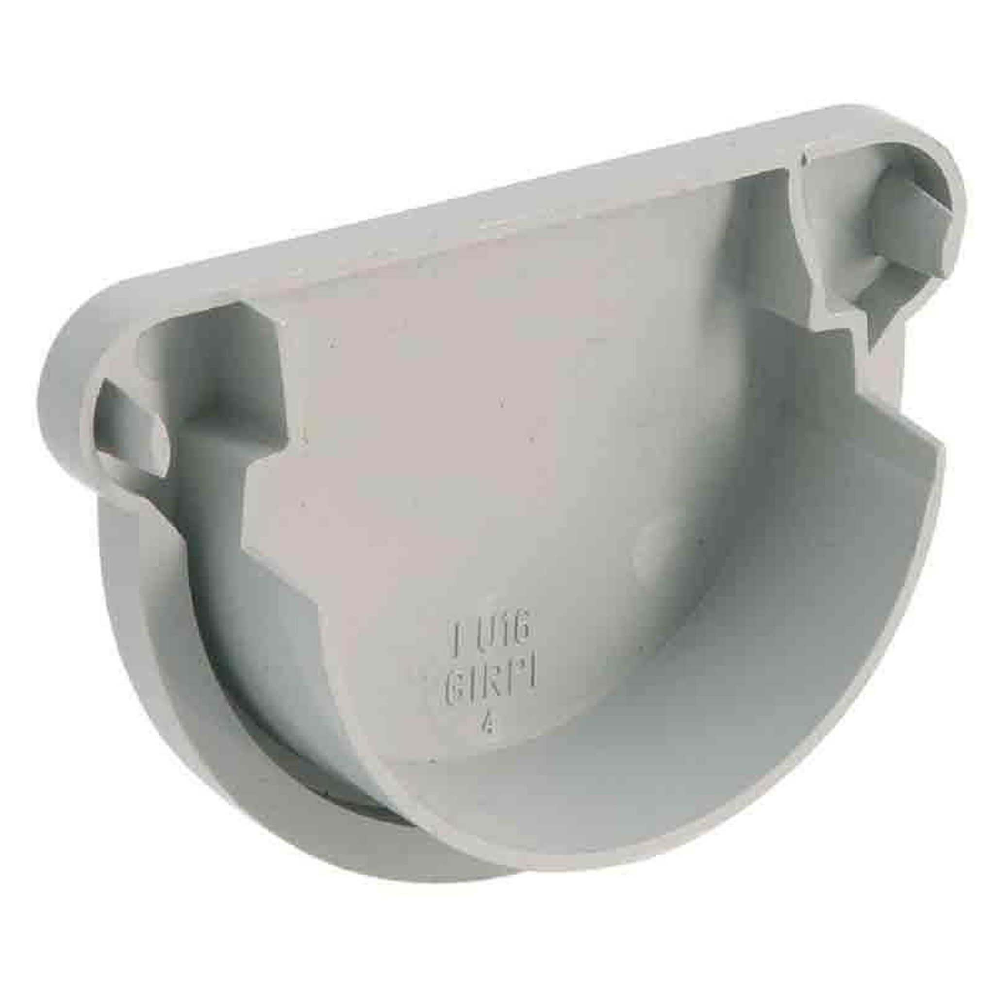 GIRPI Fond de gouttière pour toit inf. à 30m2 - développé 16 cm - gris