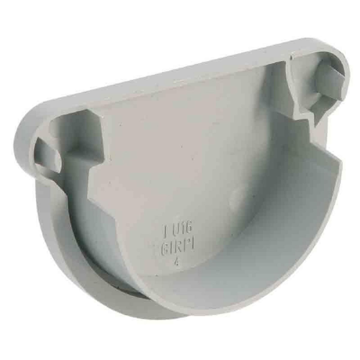 GIRPI Fond de gouttière pour toit inf. à 30m2 - développé 16 cm - gris