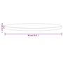 Voir la diapositive 6 : VIDAXL Dessus de table rond Ø90x3 cm bois de pin massif