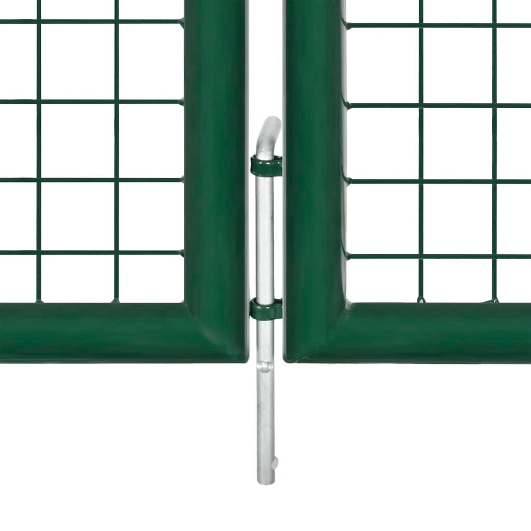 Voir la diapositive 4 : VIDAXL Portail en treillis de jardin acier 390x75 cm vert