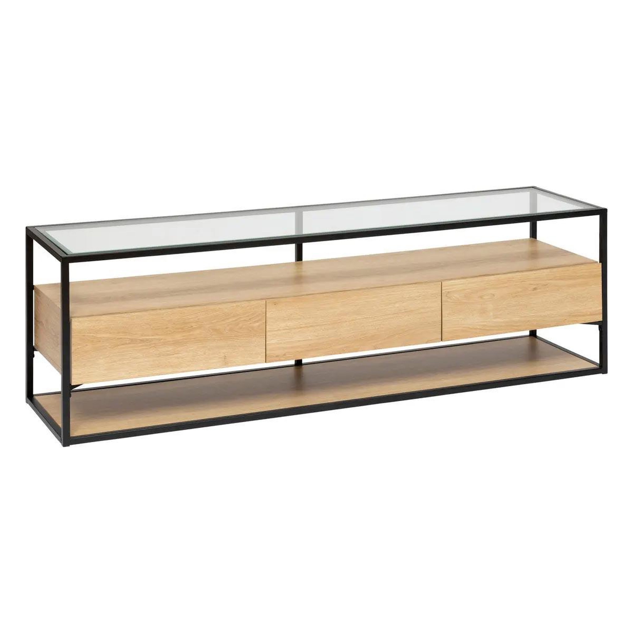 ATMOSPHERA Meuble tv 3 tiroirs  aldéa  160cm naturel
