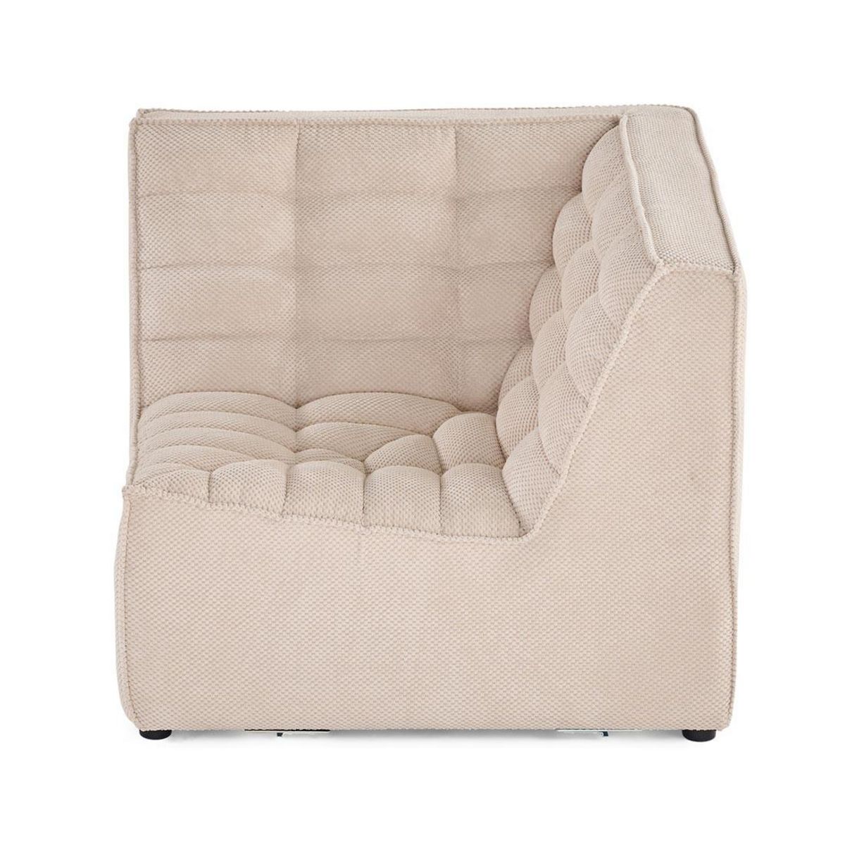 LISA DESIGN Ellie - module d'angle en velours texturé