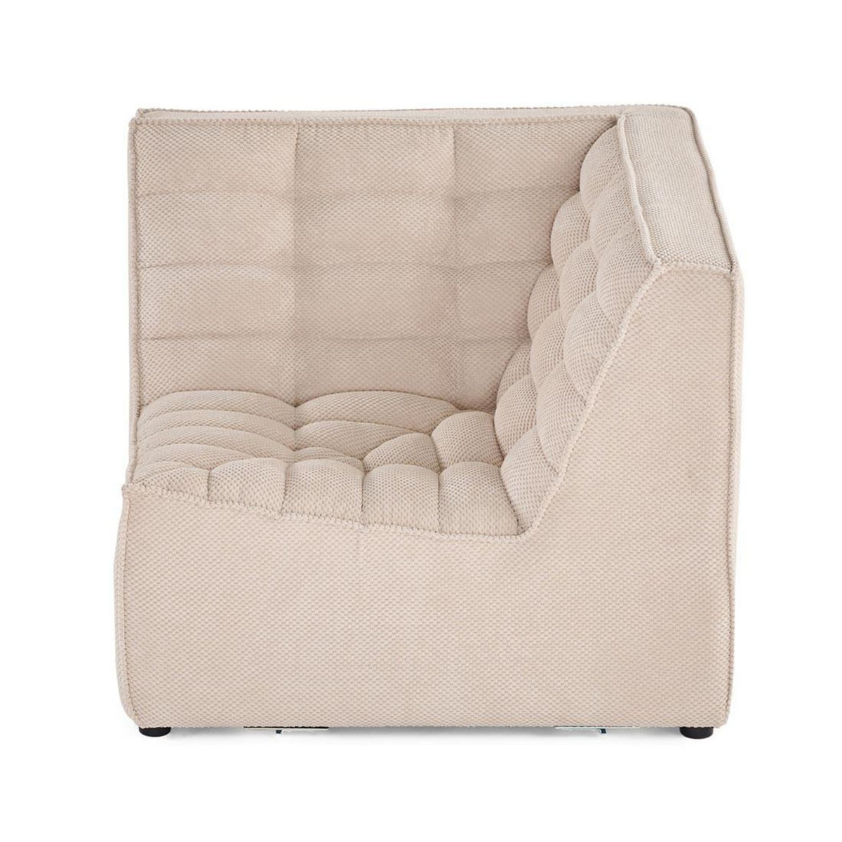 LISA DESIGN Ellie - module d'angle en velours texturé