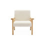 Voir la diapositive 5 : SWEEEK Fauteuil enfant en bois et tissu bouclette blanc. ISAK L 47 x P 43.5 x H 50cm