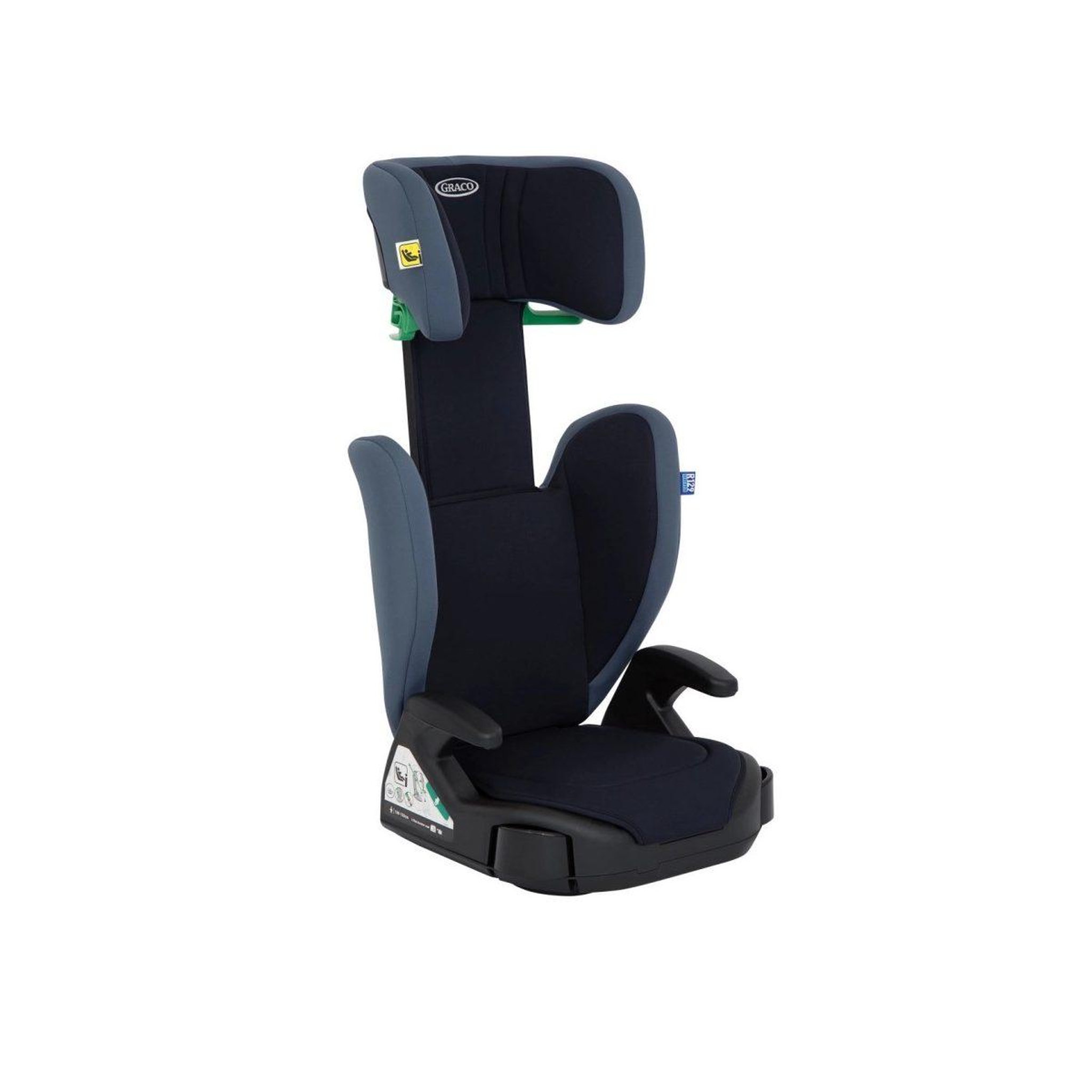 Voir la diapositive 3 : GRACO Siège auto rehausseur junior maxi i-size r129 - 100 à 150 cm, chocs latéraux - navy