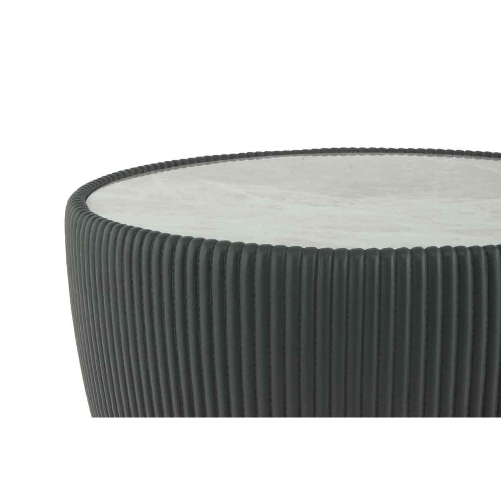 Voir la diapositive 5 : Paris Prix Table d'appoint design  jokai  47cm gris & or