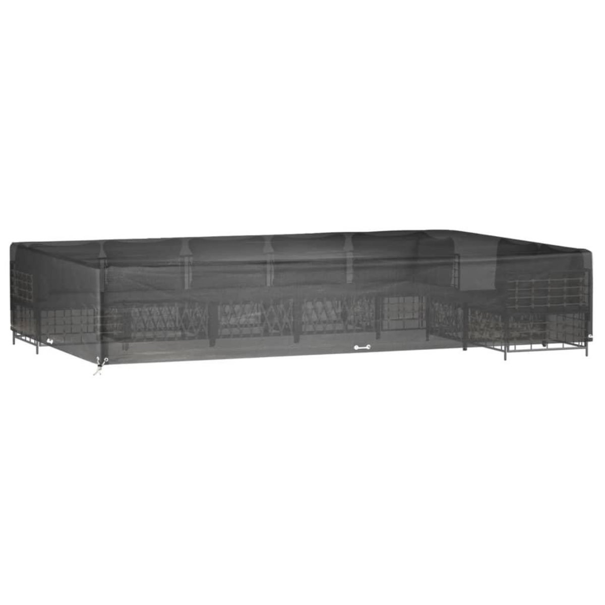 VIDAXL Housse de salon de jardin 16 œillets 325x205x60cm rectangulaire