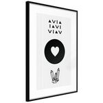 Paris Prix Affiche Murale Encadrée  Kindness. Coloris disponibles : Jaune, Noir