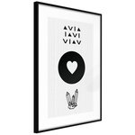 Paris Prix Affiche Murale Encadrée  Kindness. Coloris disponibles : Noir, Jaune