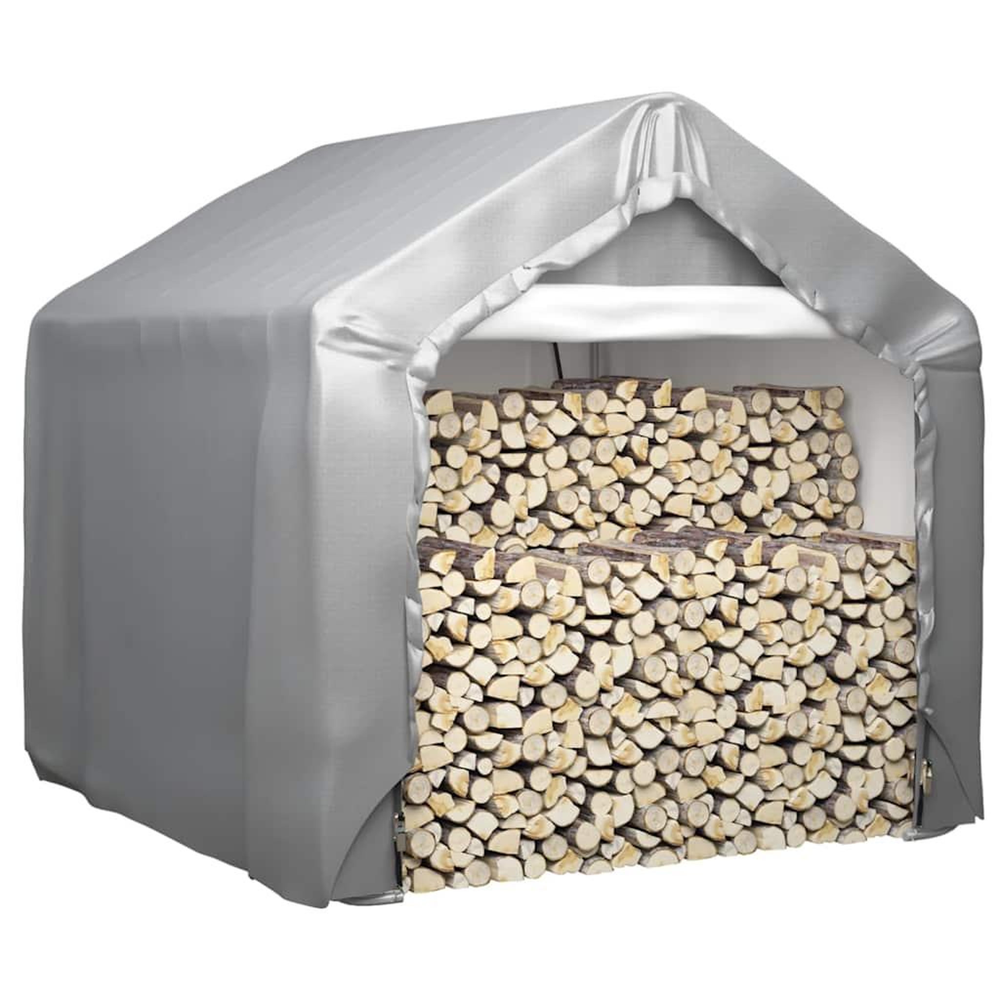 Voir la diapositive 2 : VIDAXL Tente de rangement gris 180x180 cm acier galvanise
