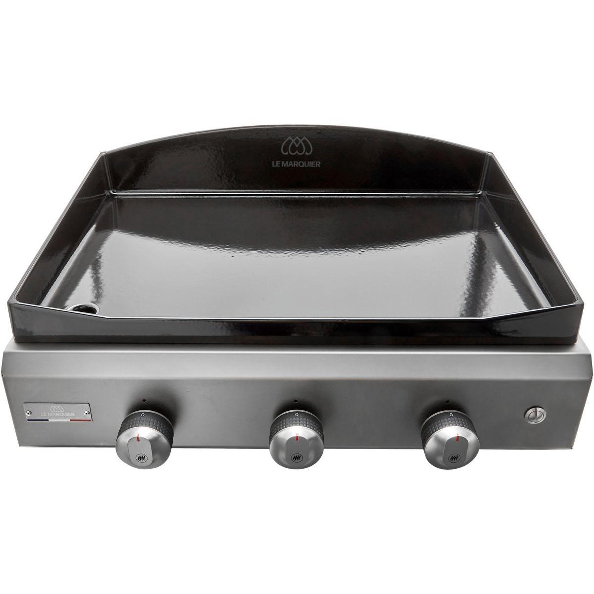 Le marquier Plancha gaz Exclusive Amalia 360 Inox 3 brûleurs à poser, 60x40 cm