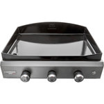 Le marquier Plancha gaz Exclusive Amalia 360 Inox 3 brûleurs à poser, 60x40 cm