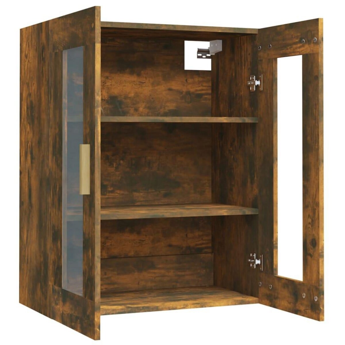VIDAXL Armoire murale suspendue Chene fume 69,5x34x90 cm