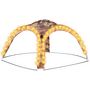 Voir la diapositive 2 : VIDAXL Tente de reception avec LED et 4 parois 3,6x3,6x2,3m Camouflage