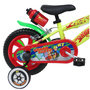 Voir la diapositive 2 : Vélo enfant - Modèle 12'' Urban Skate pour enfant de 85 à 100 cm - Stabilisateurs - Plaque décorative avant - Bidon arrière - 2 freins