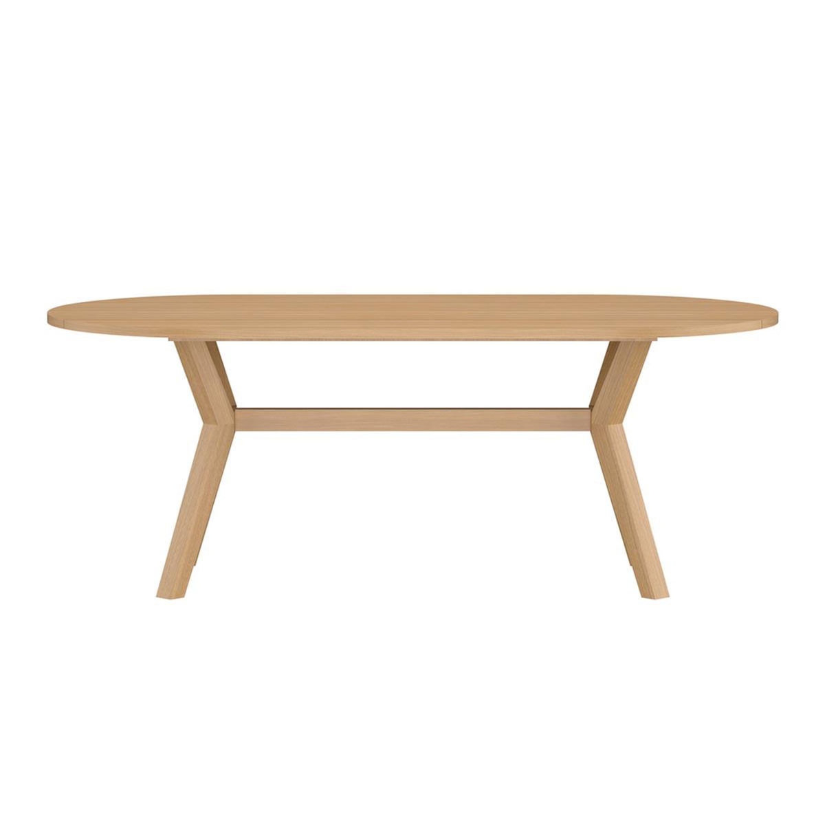 Paris Prix Table de Jardin Ovale en Teck  Kenya  200cm Naturel