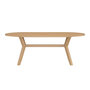 Voir la diapositive 2 : Paris Prix Table de Jardin Ovale en Teck  Kenya  200cm Naturel