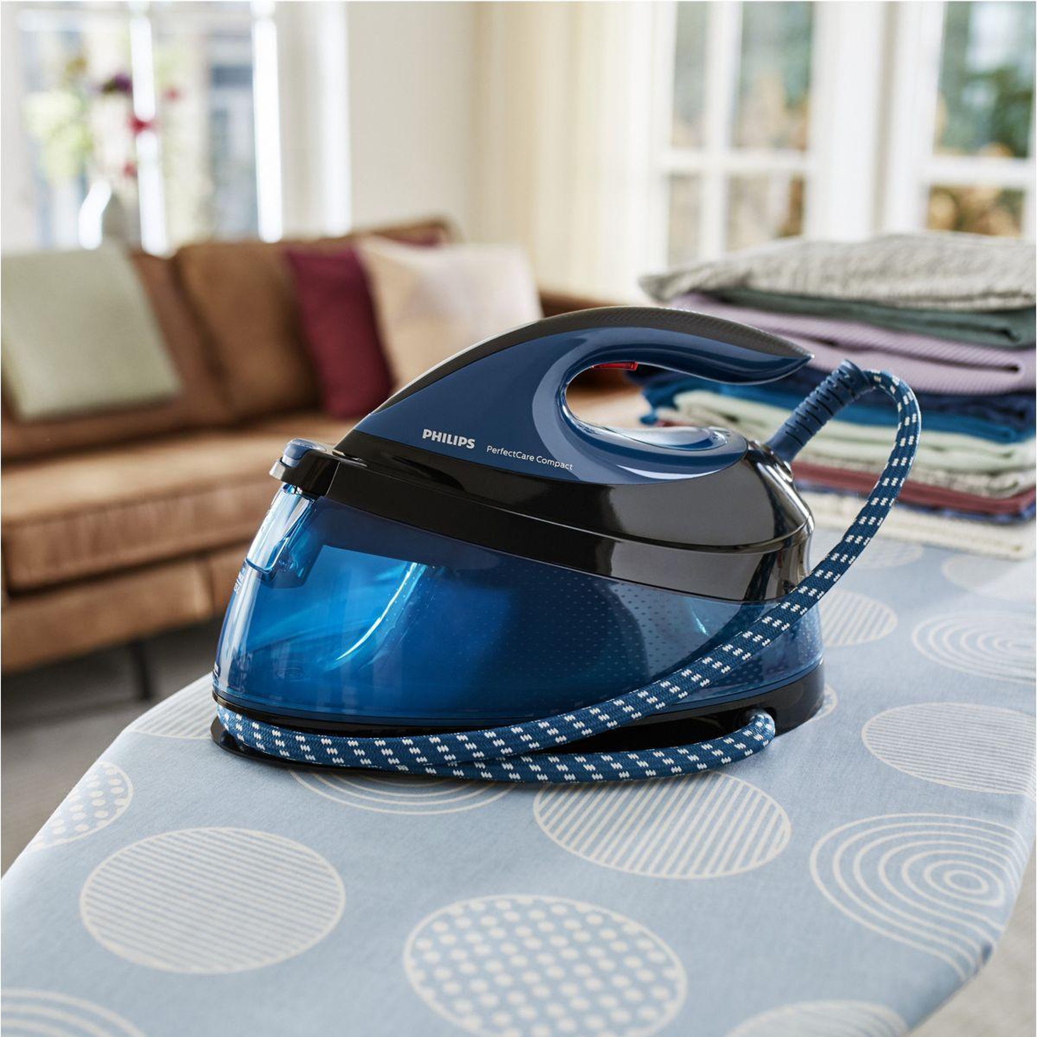 Voir la diapositive 5 : Philips Centrale vapeur GC7846/80 bleu 1,5L