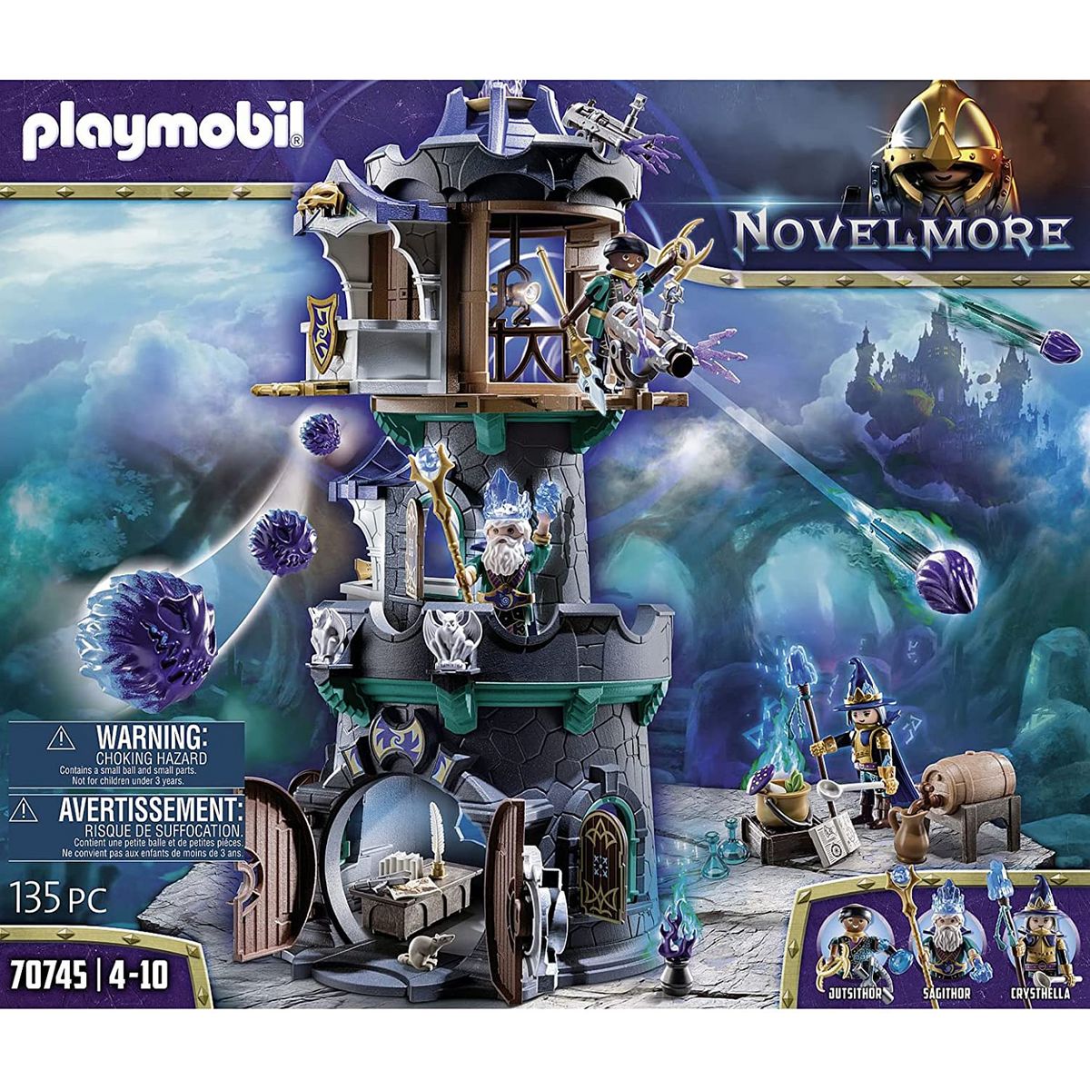 PLAYMOBIL 70745 Novelmore Violet Vale - Tour des magiciens