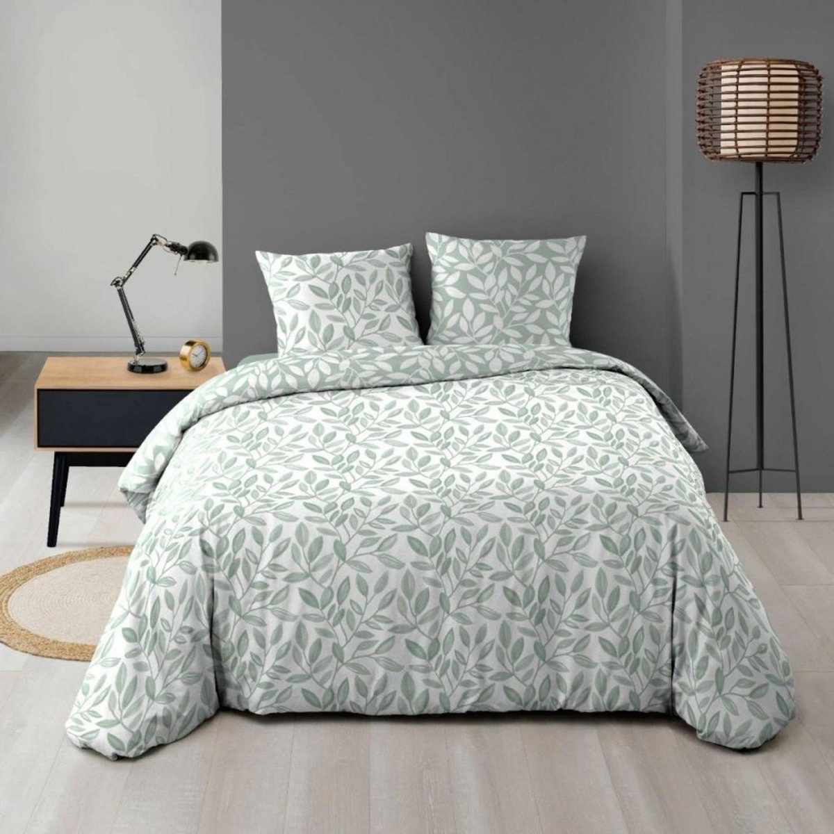 Douceur d'Intérieur Housse de couette 240x220 + 2 taies imprimées SEQUOIA