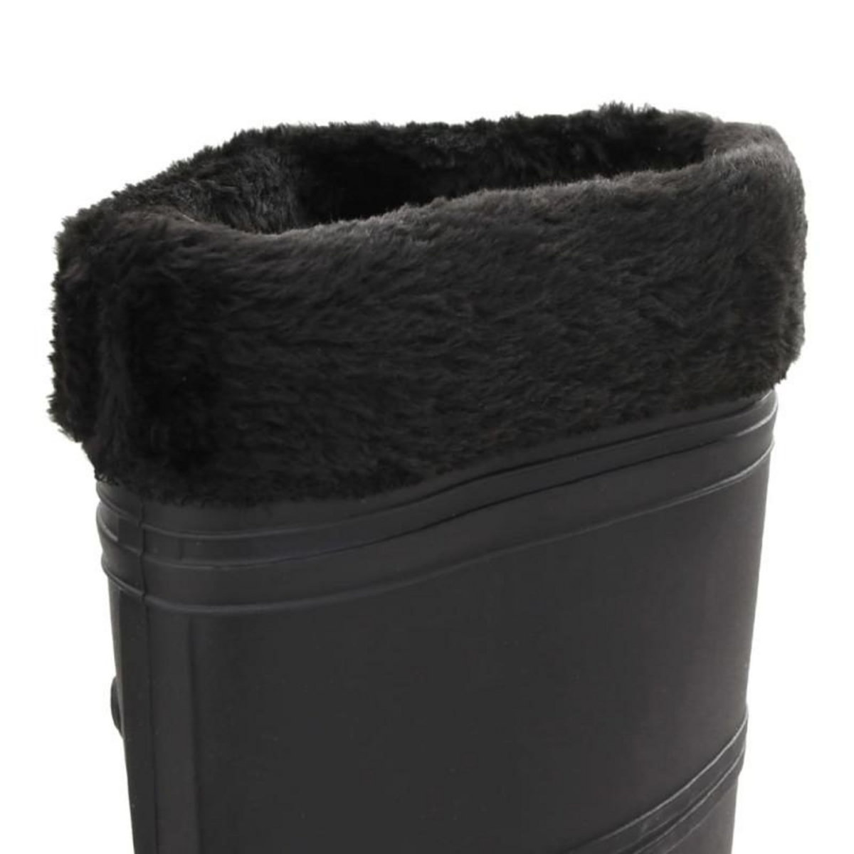 VIDAXL Bottes de pluie avec chaussettes amovibles noir taille 39 PVC