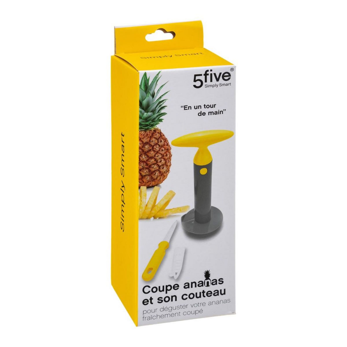 Set de 2 ustensiles ananas jaune