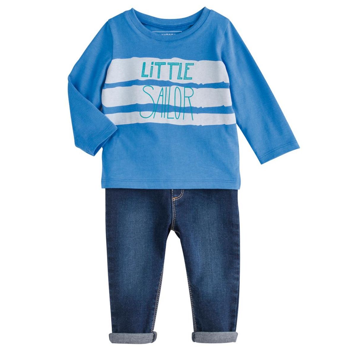 IN EXTENSO Ensemble tee-shirt manches longues + pantalon slim