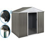 Voir la diapositive 1 : Habitat et Jardin Abri jardin métal  Dallas  - 8.84m² avec gouttière - Taupe
