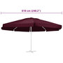 Voir la diapositive 5 : VIDAXL Tissu de remplacement pour parasol d'exterieur Bordeaux 610 cm