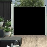 VIDAXL Auvent lateral retractable de patio 100x300 cm Noir