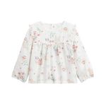 Petit Béguin Blouse enfant en gaze de coton Arya. Coloris disponibles : Beige