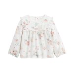 Petit Béguin Blouse enfant en gaze de coton Arya. Coloris disponibles : Beige