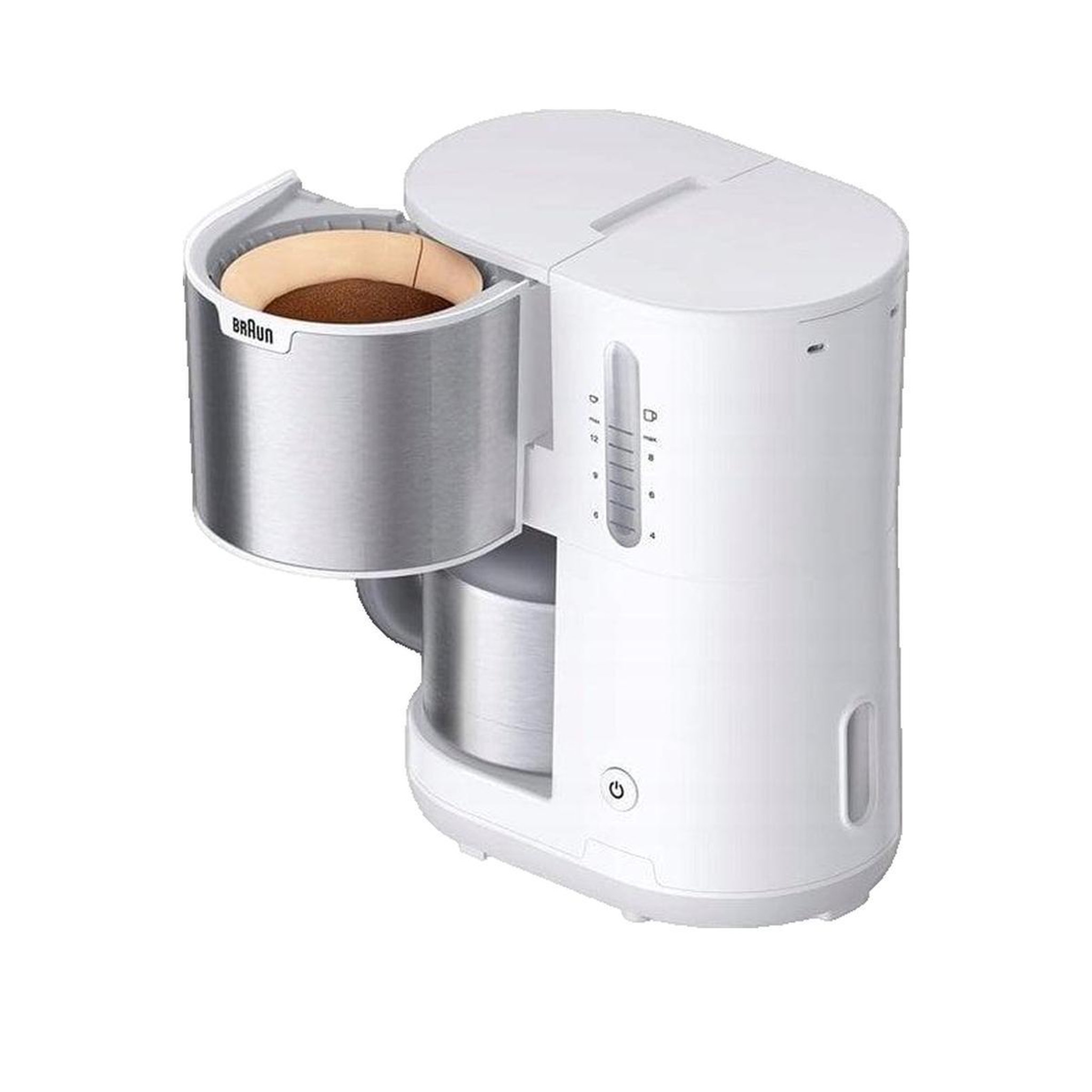 Voir la diapositive 3 : BRAUN Cafetière Braun KF 1505 WH avec système OptiBrew blanc