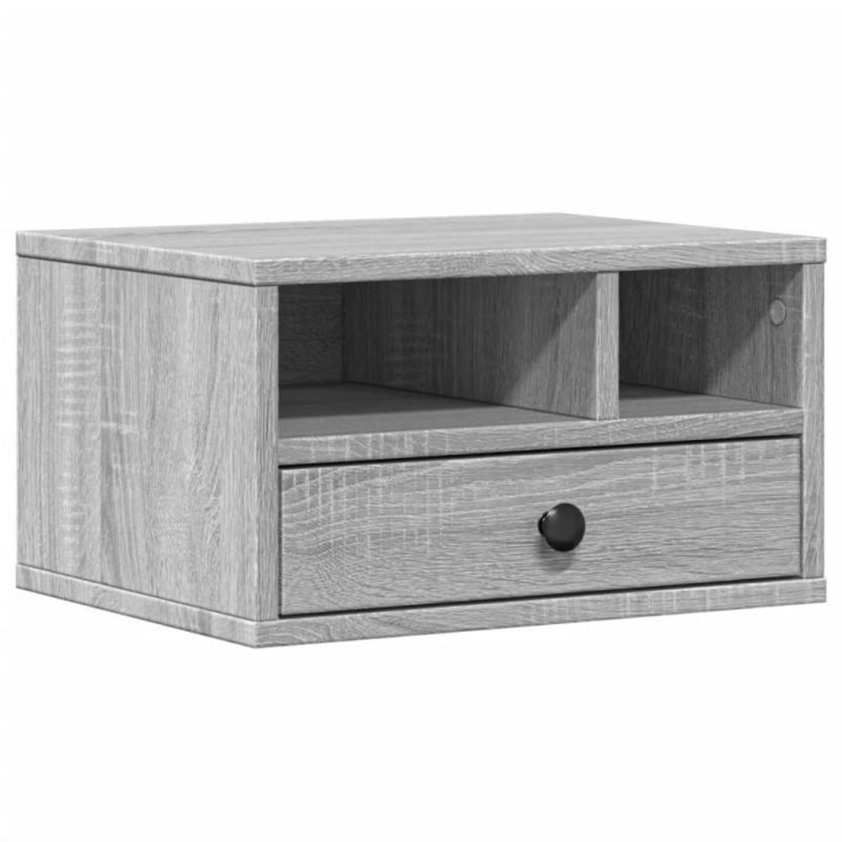 VIDAXL Support d imprimante sonoma gris 40x32x22,5cm bois d ingénierie